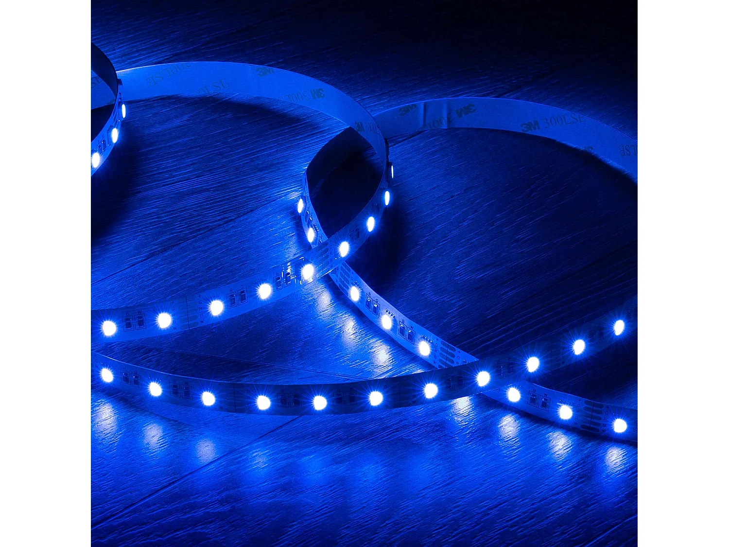 Ruban LED 12V RGBW SMD 60 LED/m 5m 10W/m Largeur 12mm Coupe 5cm IP20 RGBW