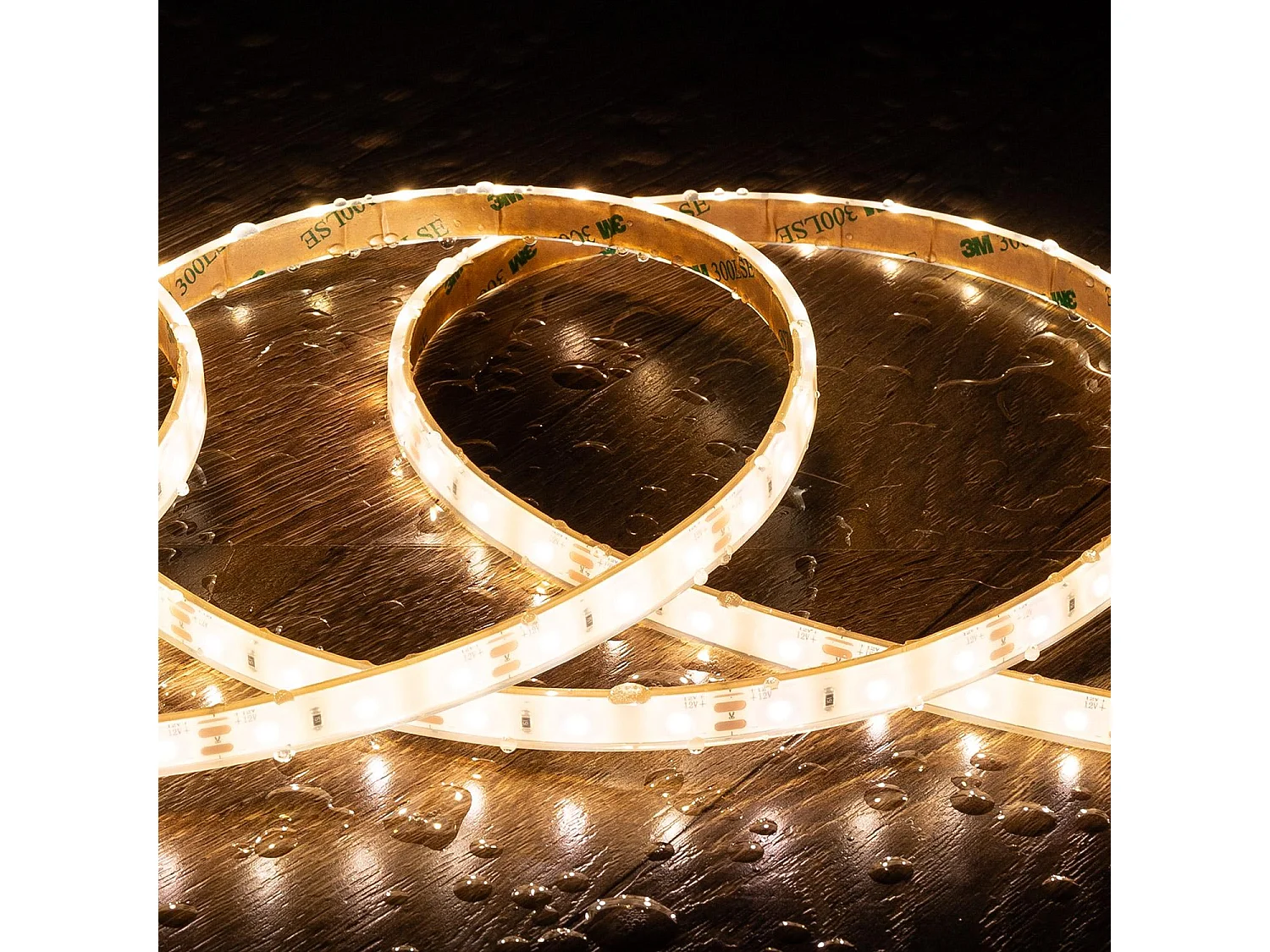 Ruban LED 12V SMD 60 LED/m 5m 5W/m 500lm/m Largeur 10mm Coupe 5cm Submersible IP68 SILICONE FLEX 4000K Blanc neutre