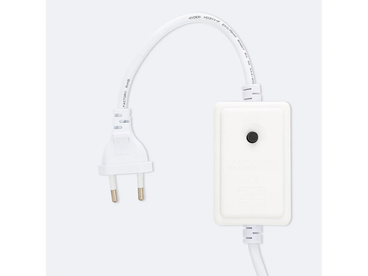 Ruban LED RGB 220V SMD 60 LED/m BOBINE 50m 15W/m SILICONE FLEX Largeur 12mm Coupe 100cm IP67 Sans télécommande