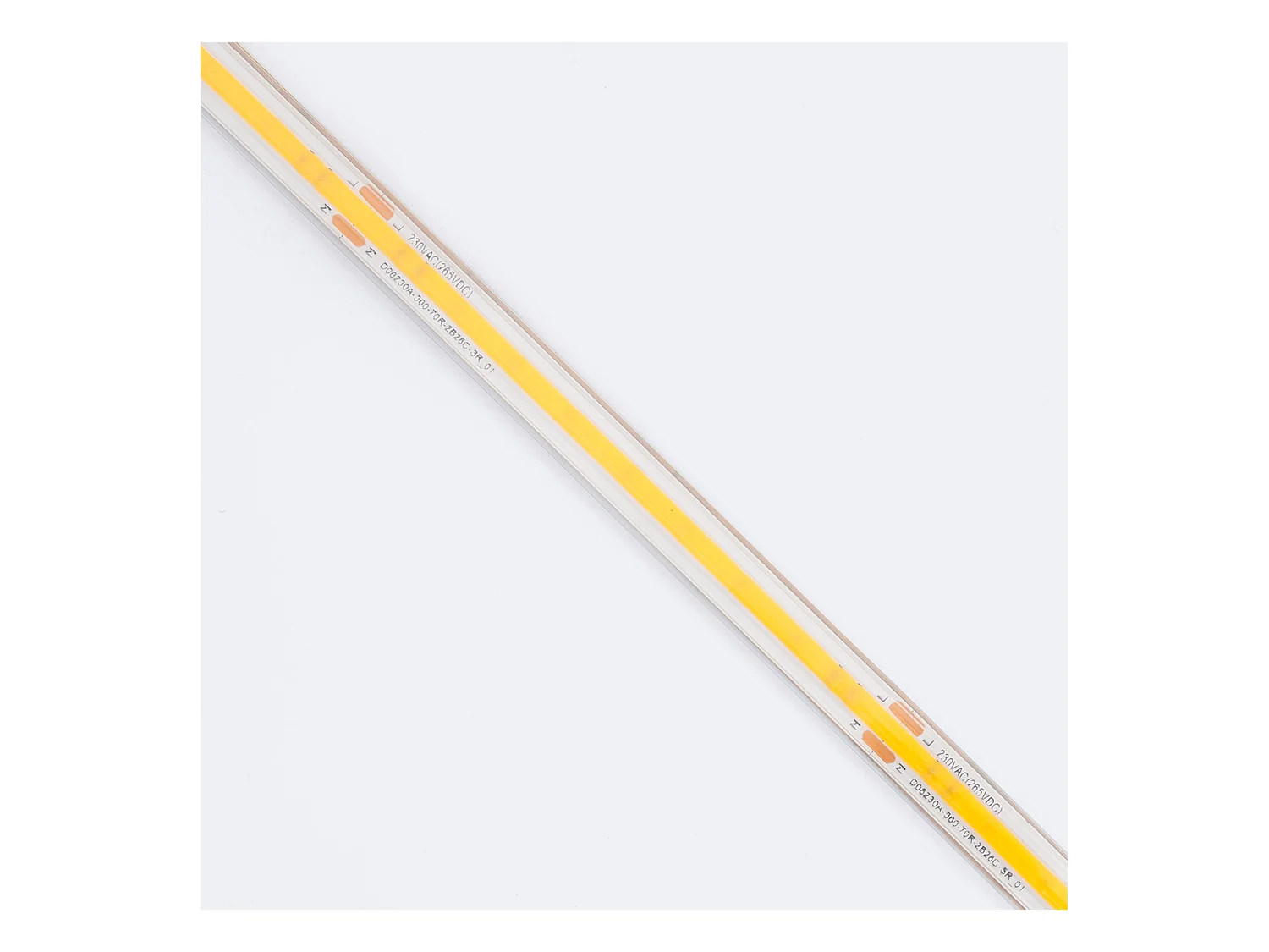 Ruban LED Dimmable 220V COB Auto-redressement 560 LED/m BOBINE 50m 14W/m 1250lm/m SILICONE FLEX IC2 Largeur 10mm Coupe 10cm IP65 4000K Blanc neutre