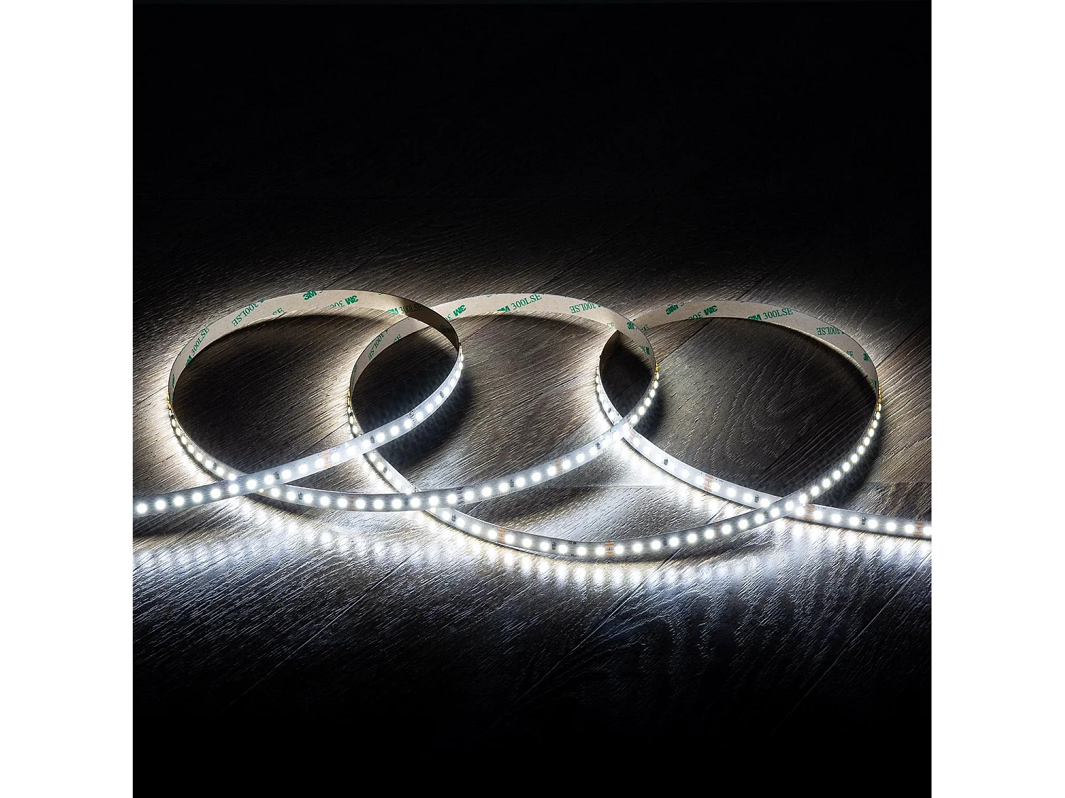 Ruban LED 24V SMD 120 LED/m BOBINE 20m Longue Distance 10W/m 1250lm/m Largeur 10mm Coupe 5cm IP20 5000K Blanc froid