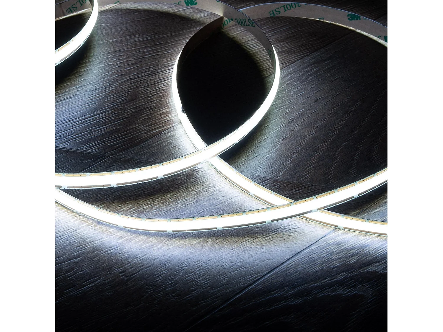 Ruban LED 12V COB 500 LED/m 5m 12W/m 960lm/m Largeur 8mm FreeCut IP20 6000K Blanc froid