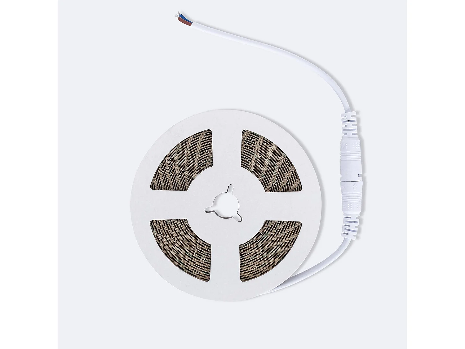 Ruban LED 12V SMD 120 LED/m 5m 10W/m 1000lm/m Largeur 8mm Coupe 2.5cm IP20 4000K Blanc neutre