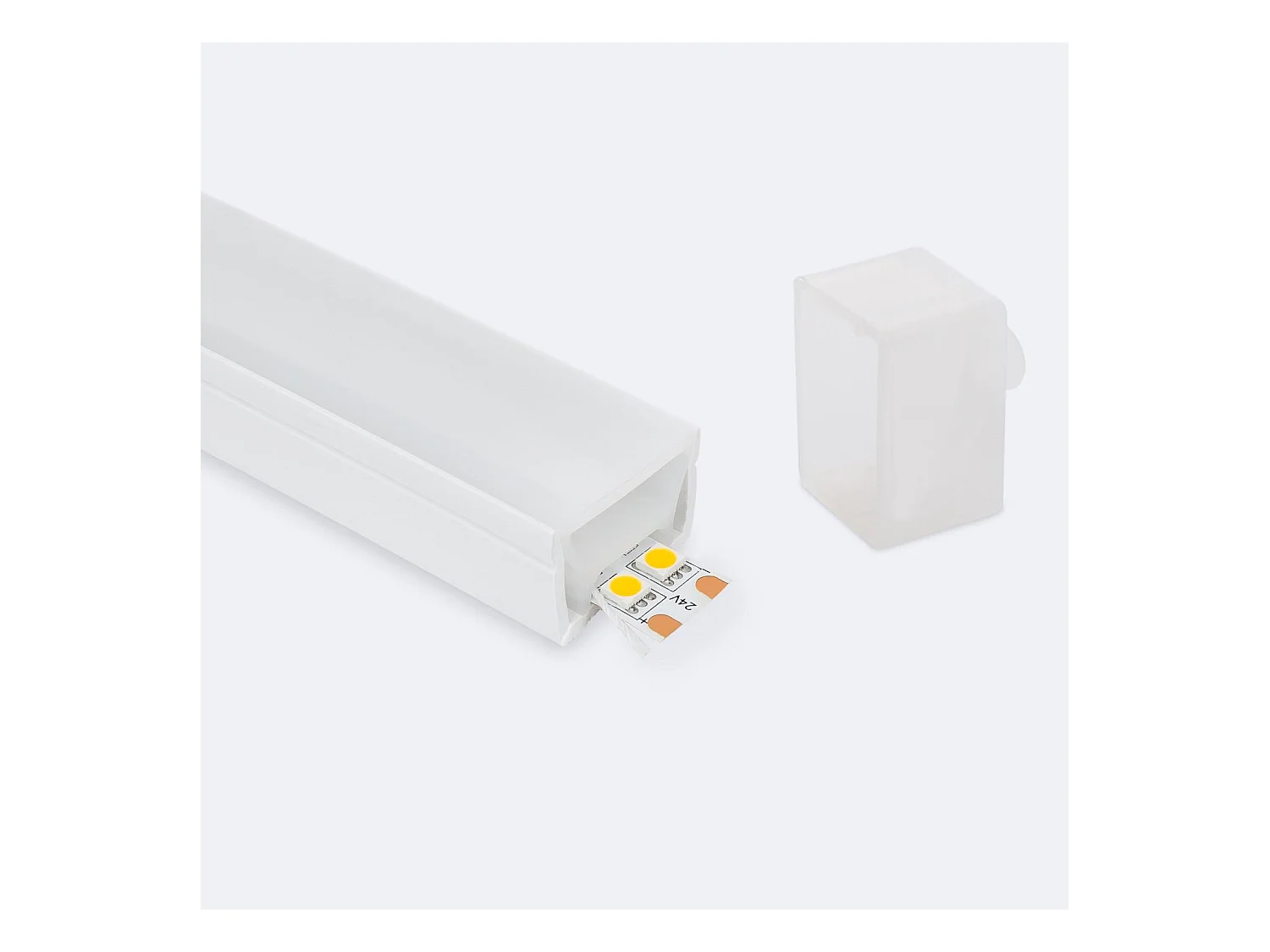 Profilé Néon SFLEX 30x20 Courbe Verticale pour Rubans LED IP20 jusqu'à 17,5 mm 10 m