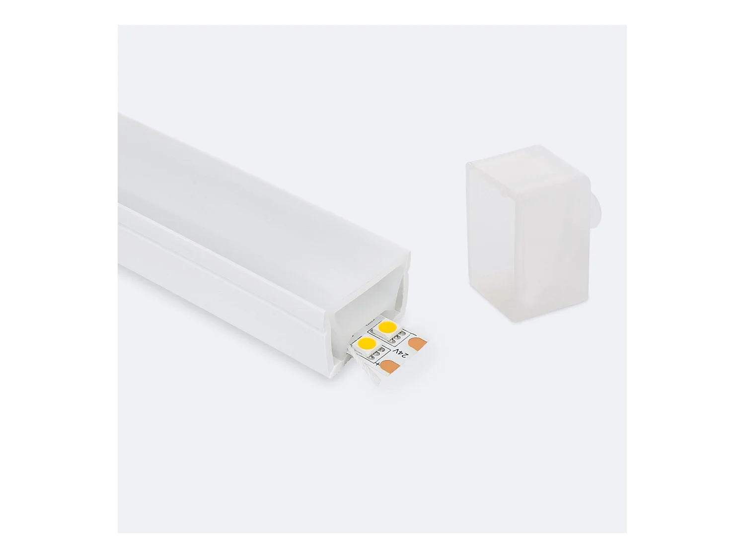 Profilé Néon SFLEX 30x20 Courbe Verticale pour Rubans LED IP20 jusqu'à 17,5 mm 10 m