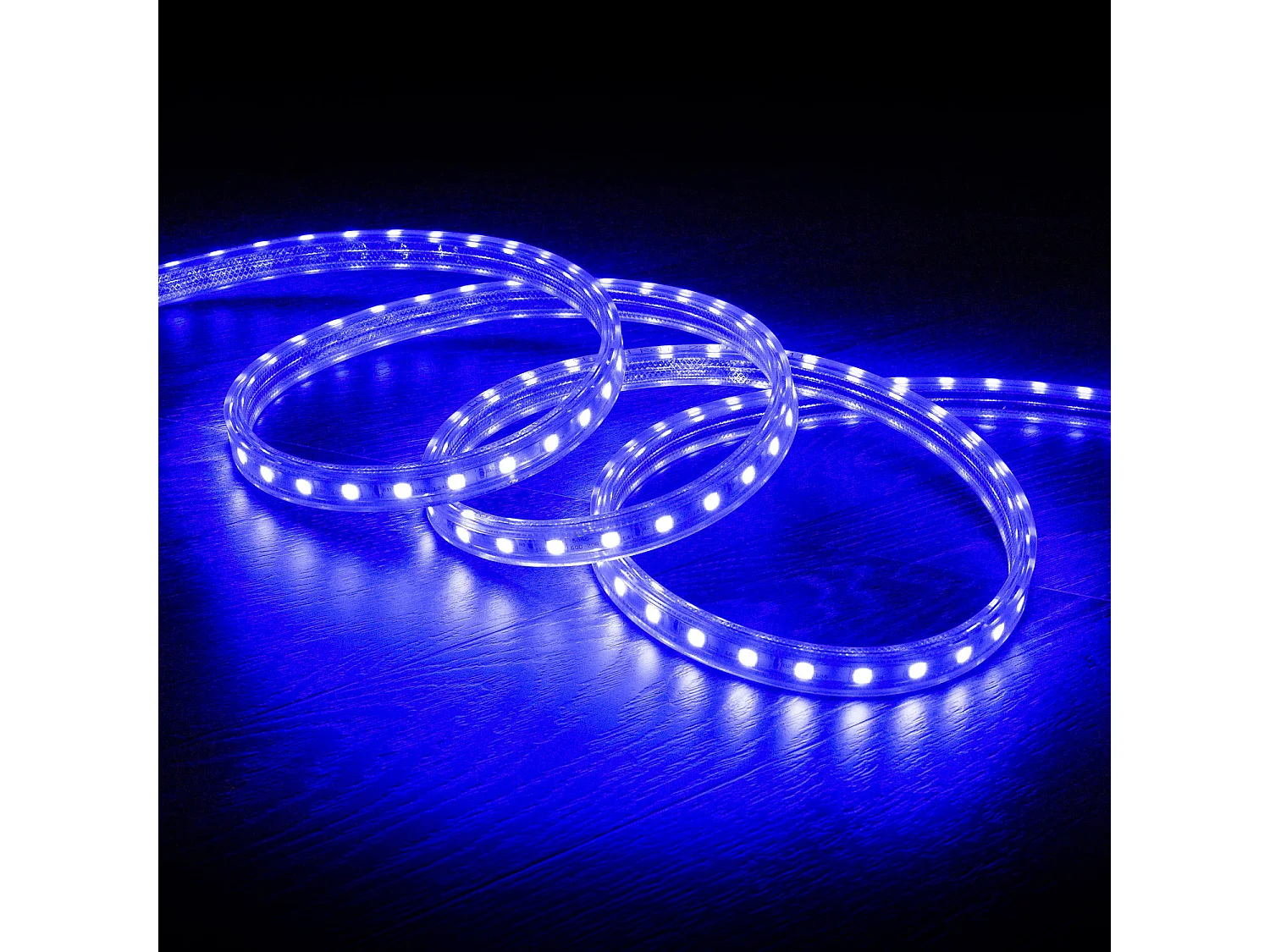 Tira LED RGB 220V SMD 60 LED/m 10W/m Ancho 16mm Corte 100cm IP65 10 m