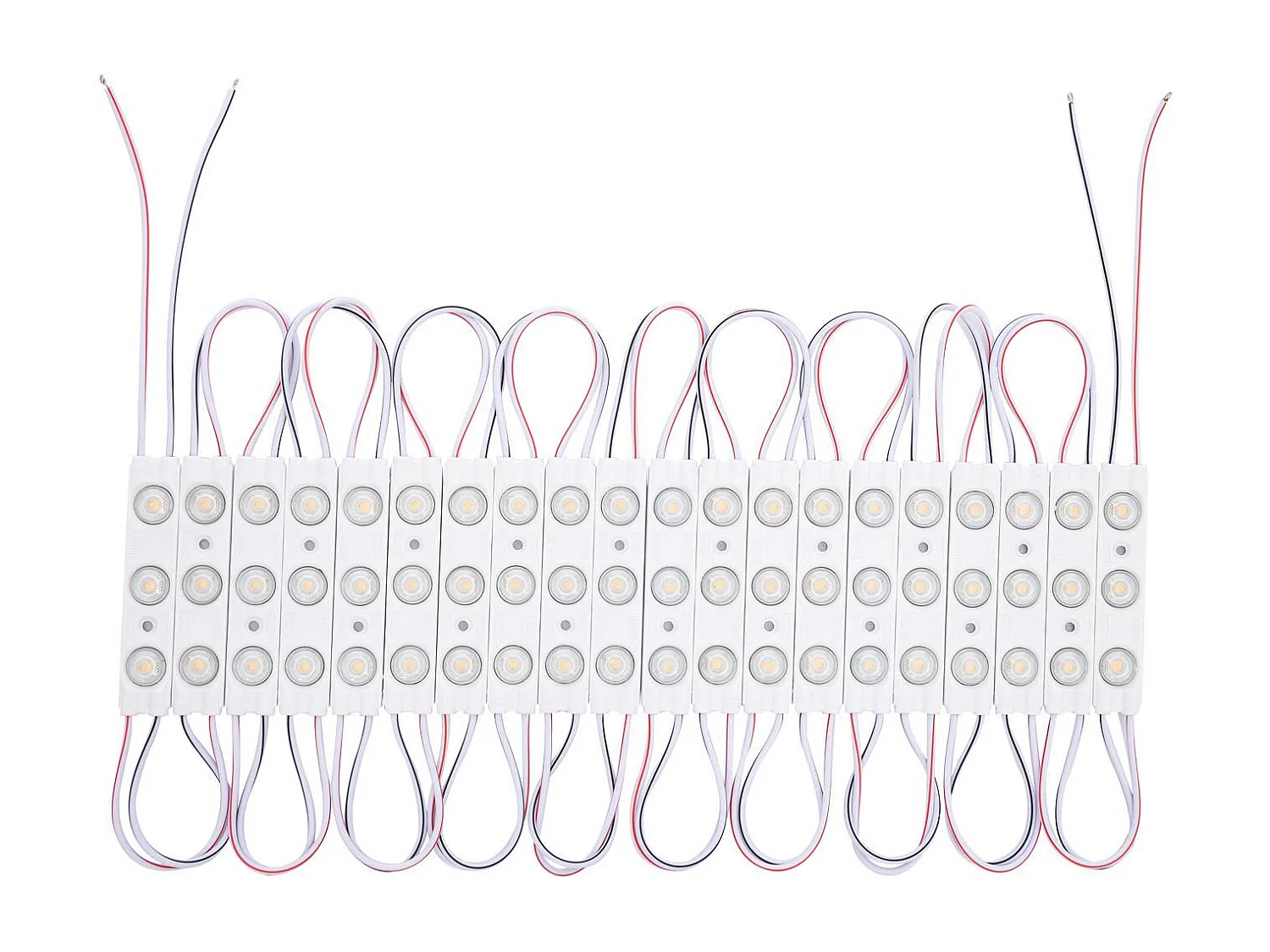 Module LED 20 Pièces 24W IP65 24V DC pour Enseignes Publicitaires 2.5m 4500K Blanc neutre