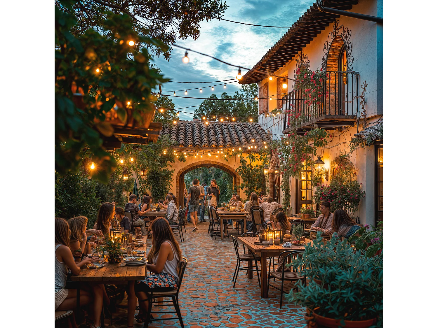 Ghirlanda per Esterni con 5 Portalampade B22 5m Nero IP44 Nero