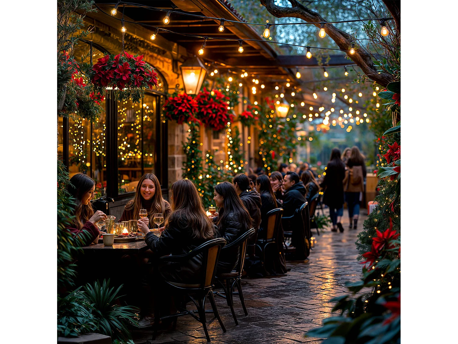 Guirlande LED Extérieure avec 5 Douilles B22 5m Noir IP44  Noir