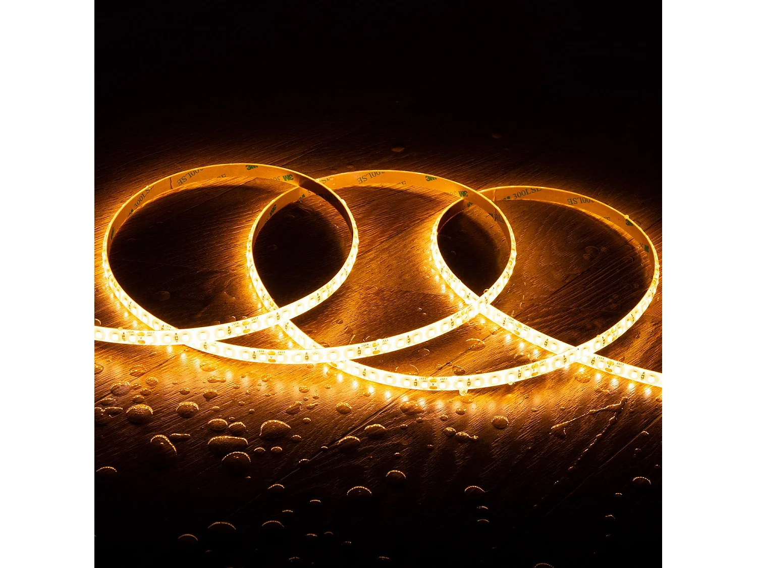 Ruban LED 24V SMD 120 LED/m 5m 10W/m 1000lm/m Largeur 8mm Coupe 5cm IP65 2200K Super chaud