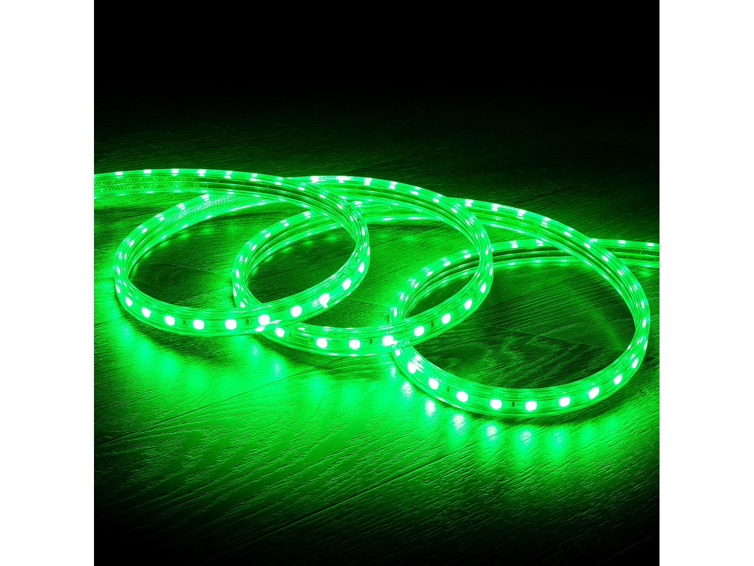 Ruban LED RGB 220V SMD 60 LED/m 10W/m Largeur 16mm Coupe 100cm IP65 15 m