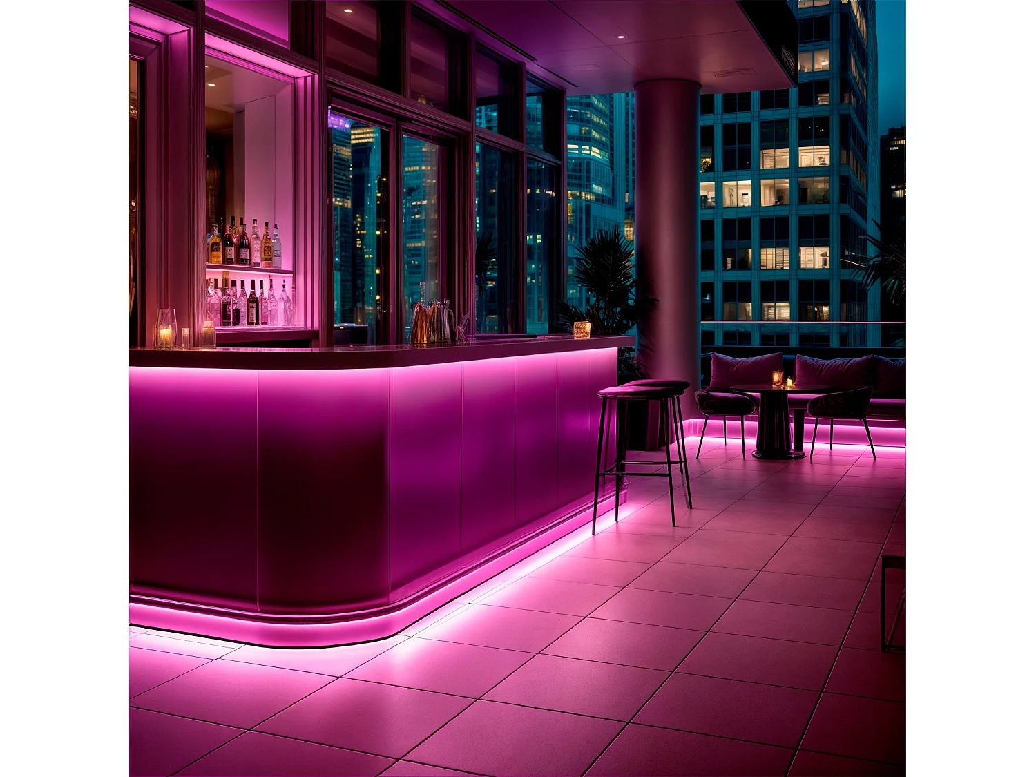 Striscia LED Neon Regolabile 220V Rosa Semicircolare 180 7.5W/m IP67 Taglio 100cm 3 m