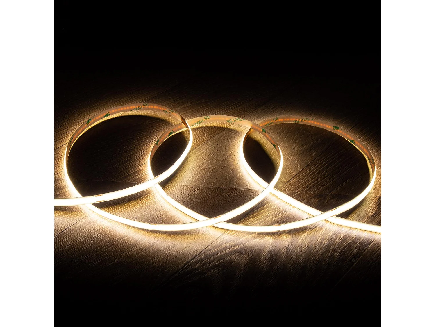 Ruban LED 24V COB 320 LED/m 5m 10W/m 1000lm/m Largeur 8mm Coupe 5cm IP20 CRI90 4000K Blanc neutre