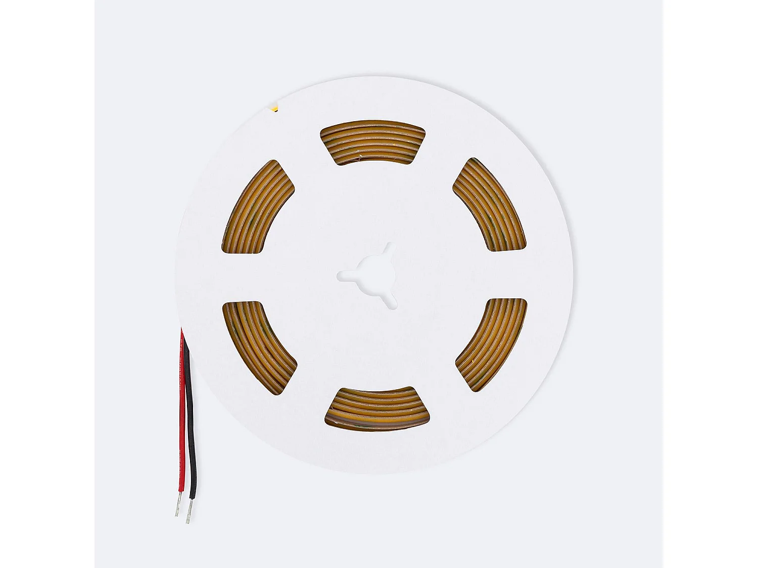 Ruban LED 24V COB 320 LED/m 5m 10W/m 1000lm/m Largeur 8mm Coupe 5cm IP20 CRI90 4000K Blanc neutre