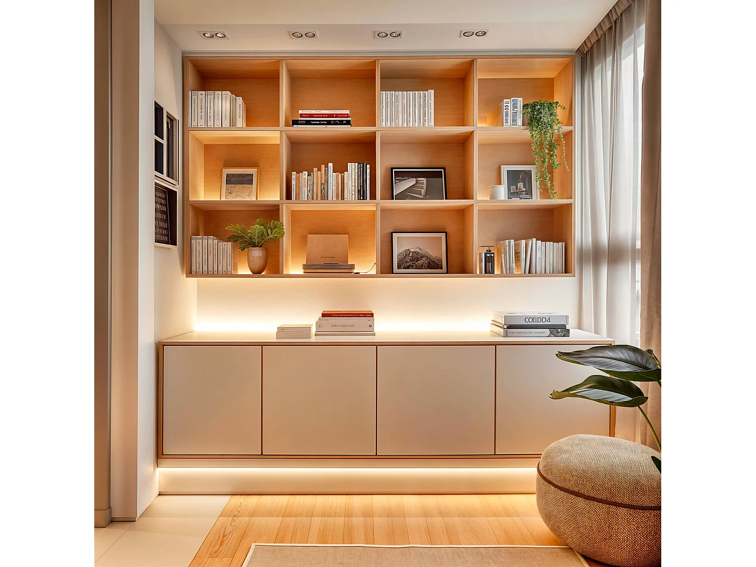 Ruban LED 24V COB 320 LED/m 5m 10W/m 1000lm/m Largeur 8mm Coupe 5cm IP20 CRI90 4000K Blanc neutre