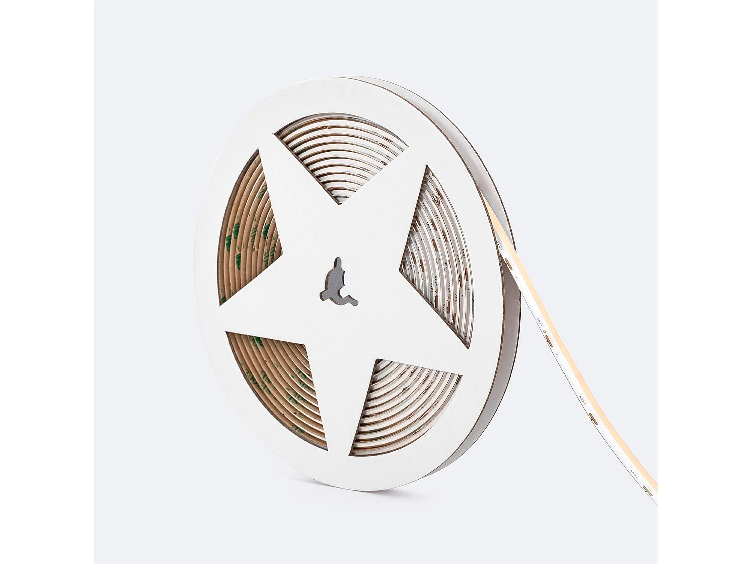 Ruban LED 24V WCOB 256 LED/m 5m 10W/m 1100lm/m Largeur 8mm Coupe 3.2cm IP20 CRI90 2200K Super chaud