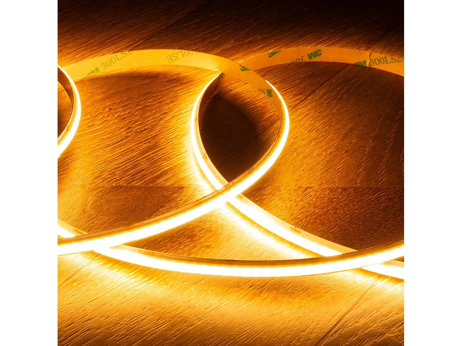 Ruban LED 24V WCOB 256 LED/m 5m 10W/m 1100lm/m Largeur 8mm Coupe 3.2cm IP20 CRI90 2200K Super chaud