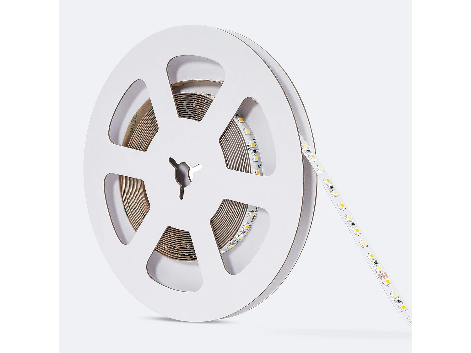 Ruban LED 24V SMD CCT 120 LED/m 5m 10W/m 800lm/m Largeur 10mm Coupe 10cm IP20 CCT