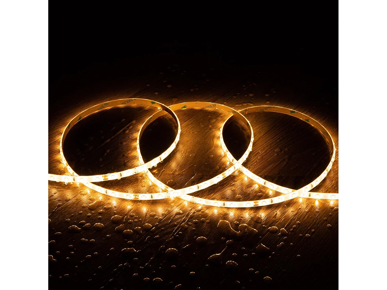 Ruban LED 24V SMD 60 LED/m 5m 5W/m 400lm/m Largeur 8mm Coupe 10cm IP65 2200K Super chaud