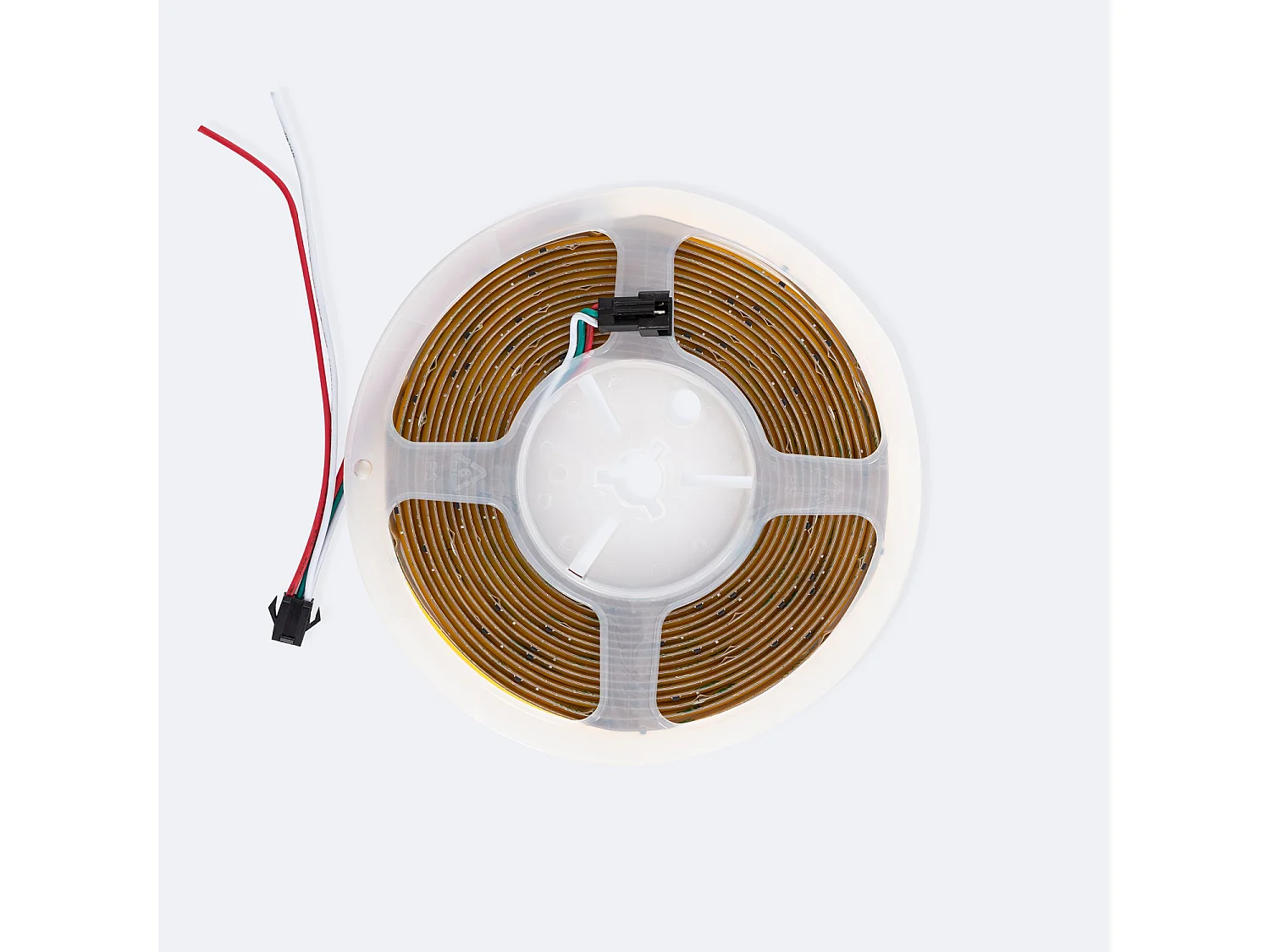 Ruban LED Digital SPI 24V COB 360 LED/m 5m Largeur 10mm Coupe 8 cm IP20 4000K Blanc neutre