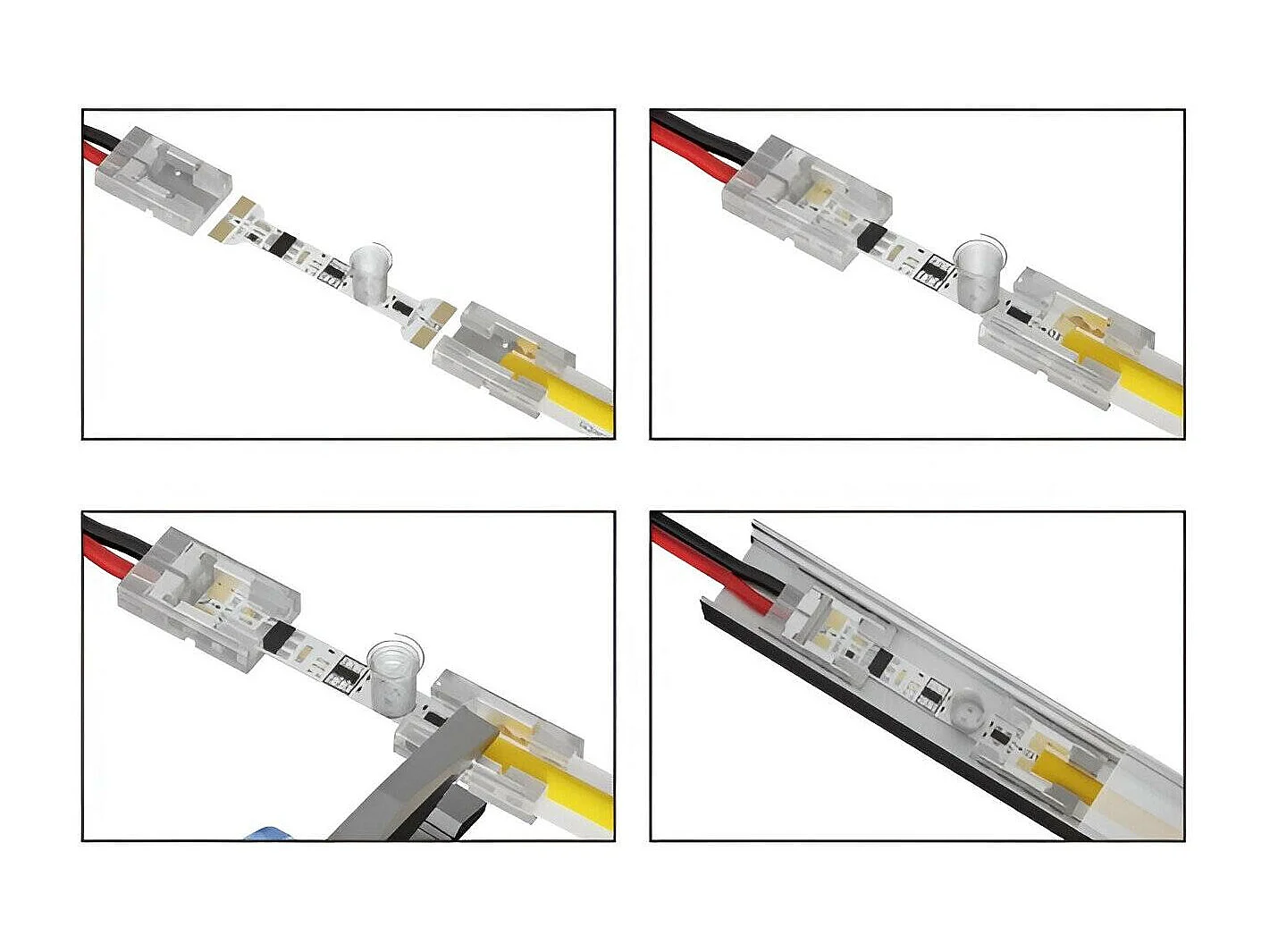 Mini Interrupteur Variateur Tactile pour Ruban LED 5V/24V DC 10 mm