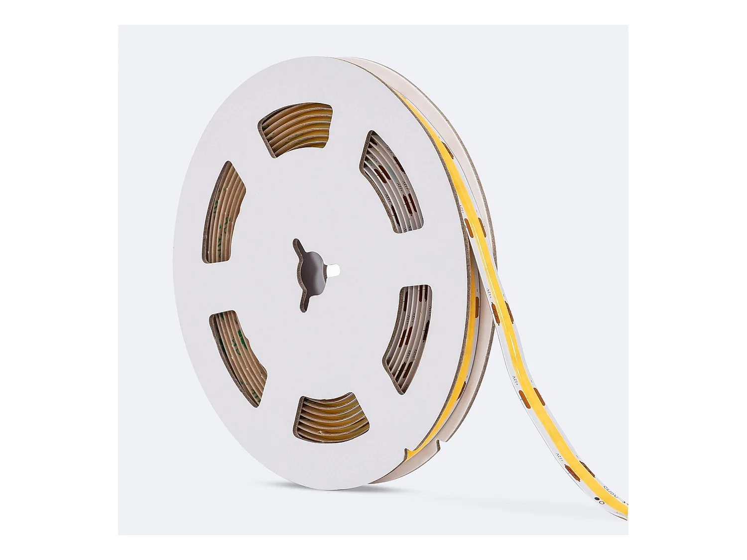 Tira LED 12V COB 320 LED/m 5m 10W/m 1000lm/m Ancho 8mm Corte 2.5cm IP20 CRI90 6000K Blanco Frío