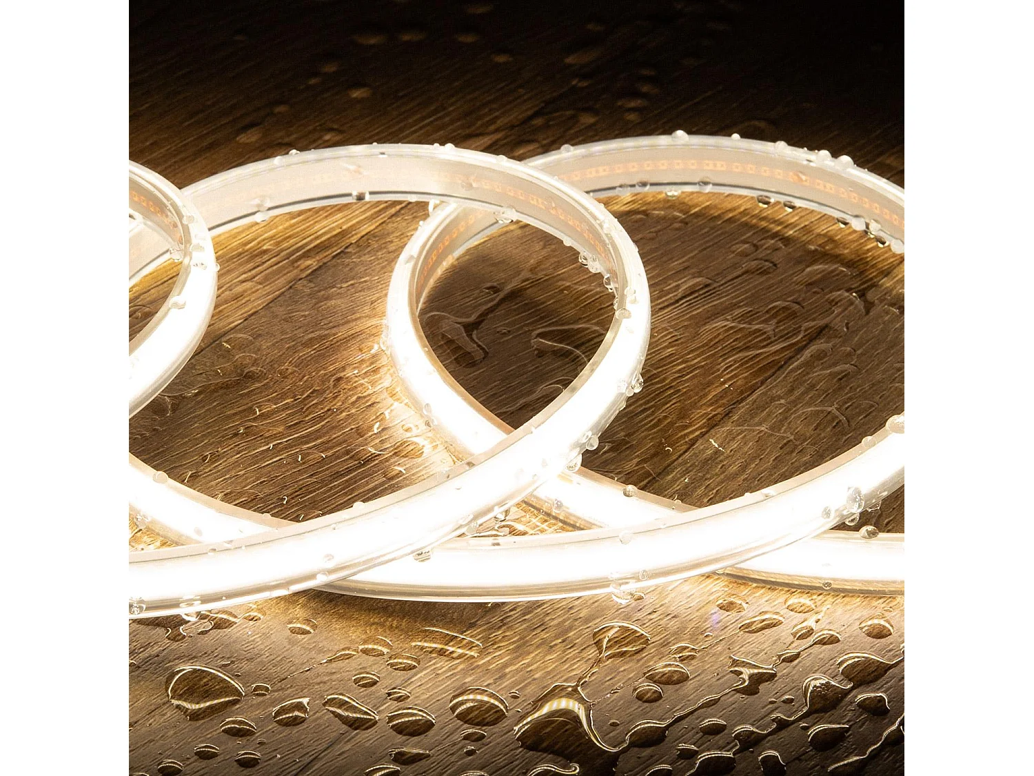 Ruban LED Dimmable 220V COB 320 LED/m Blanc Neutre 8W/m 720lm/m Largeur 12mm Coupe 50cm IP65 CRI90 Sur mesure 15 m