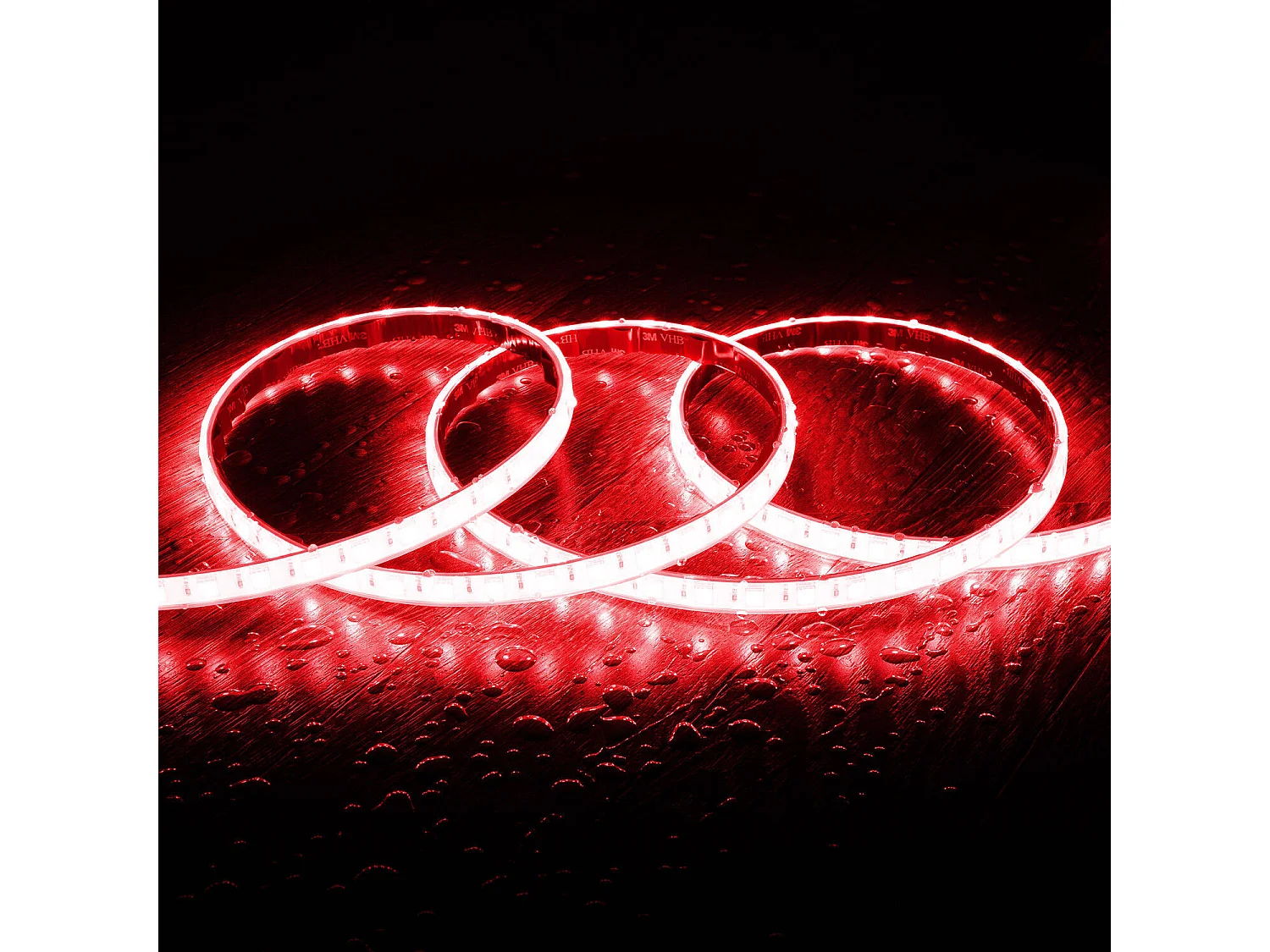 Striscia LED RGB 220 V SMD 60 LED/m 15 W/m SILICONE FLEX Larghezza 12 mm Taglio 100 cm IP67 con Telecomando 1 m