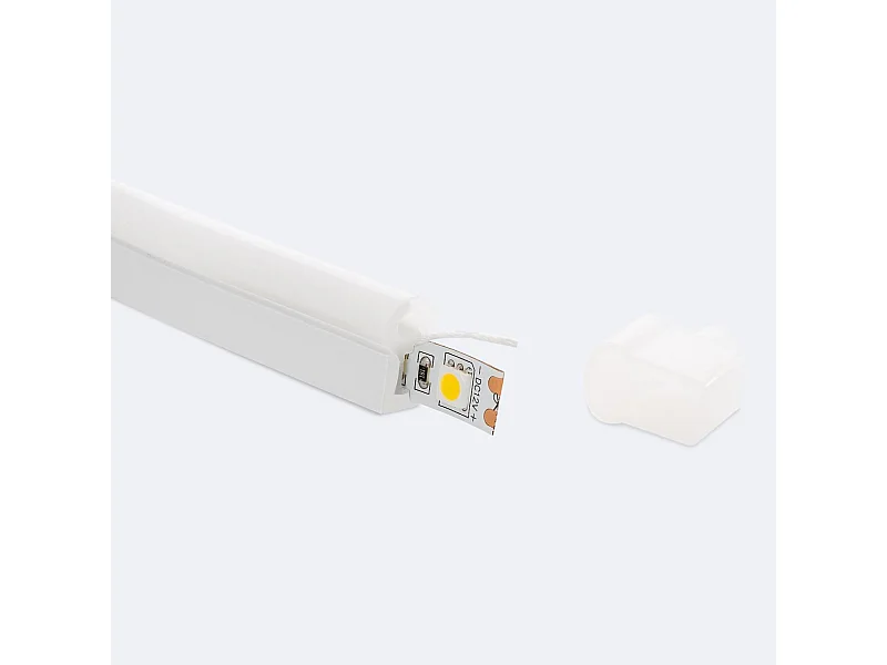 Profilé Néon SFLEX 8x17 Courbe Latérale pour Rubans LED IP20 jusqu'à 8 mm 5 m