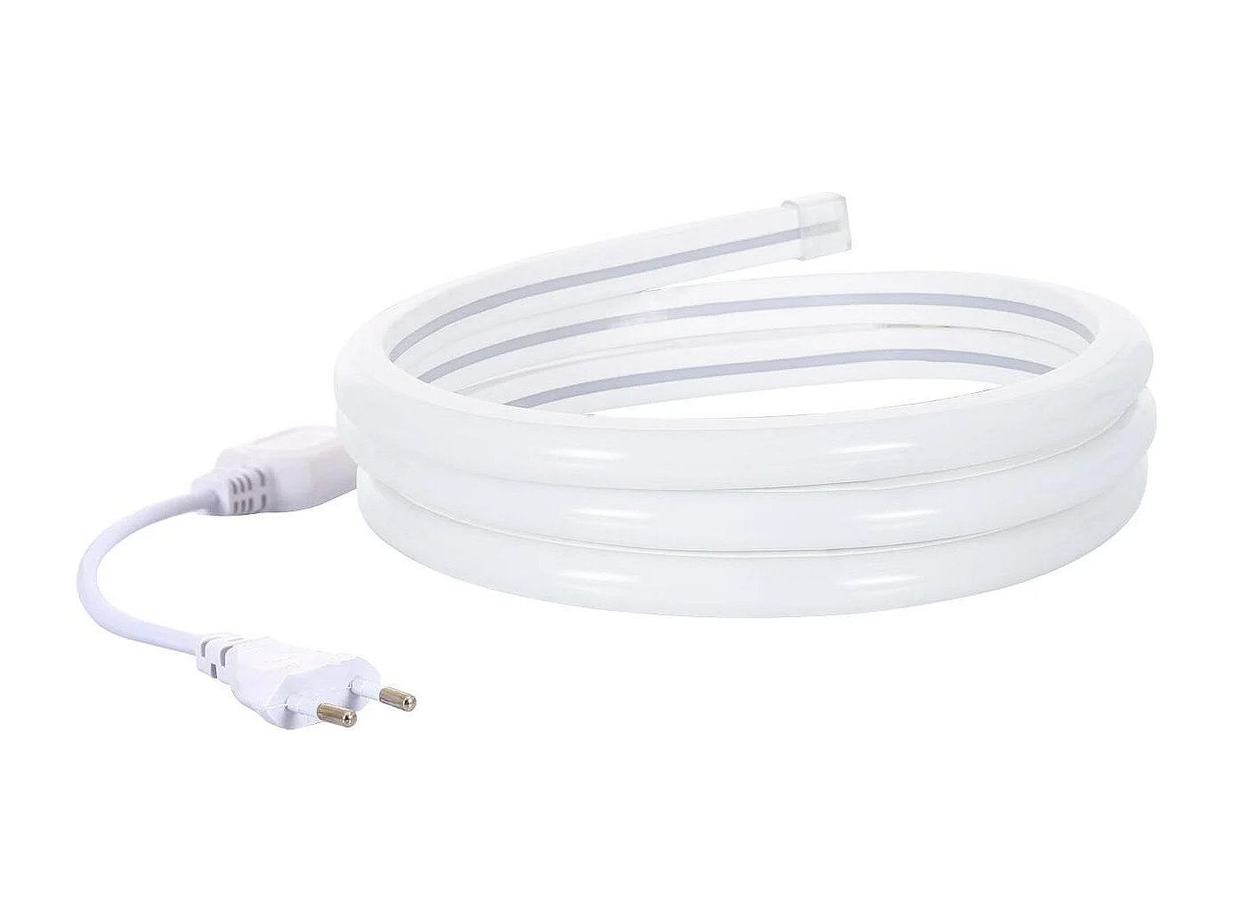 TechBrey Tira Neón LED 7.5 W/m Regulable 220V AC 120 LED/m Semicircular 180º Blanco Cálido IP67 a Medida Corte cada 100 cm