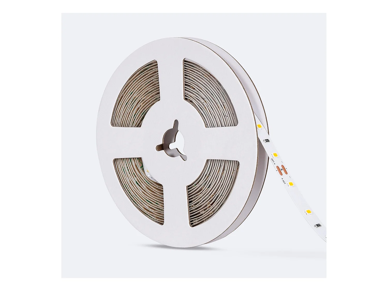 Tira LED 12V SMD 60 LED/m 5m 5W/m 400lm/m Ancho 8mm Corte 5cm IP20 2200K Súper Cálido