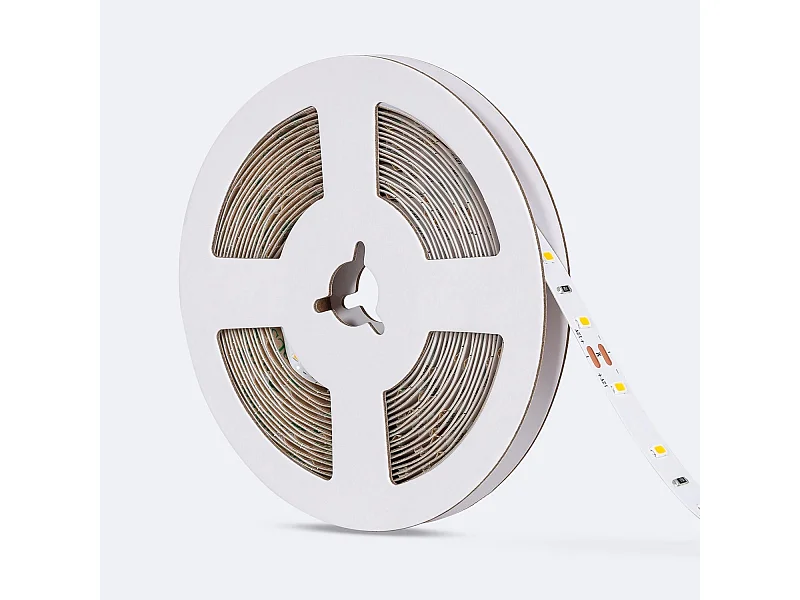 Ruban LED 12V SMD 60 LED/m 5m 5W/m 400lm/m Largeur 8mm Coupe 5cm IP20 2200K Super chaud