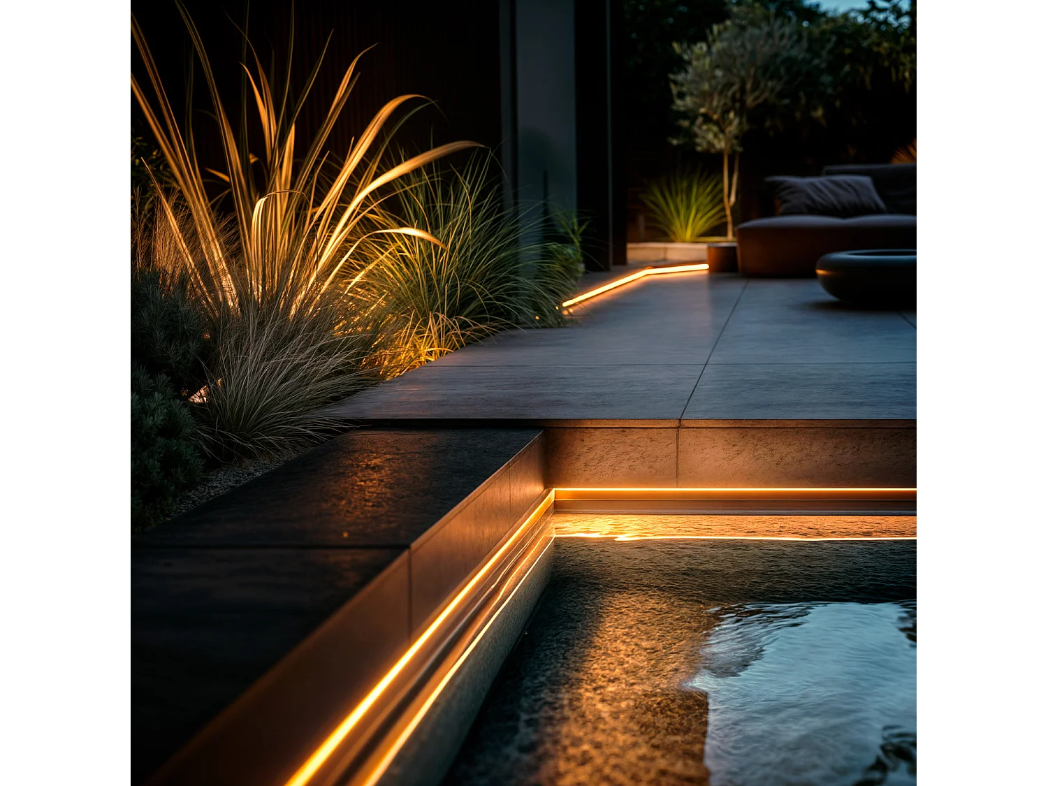 Ruban LED 24V SMD 60 LED/m 5m 5W/m 500lm/m Largeur 10mm Coupe 10cm Submersible IP68 SILICONE FLEX 2700K Blanc chaud