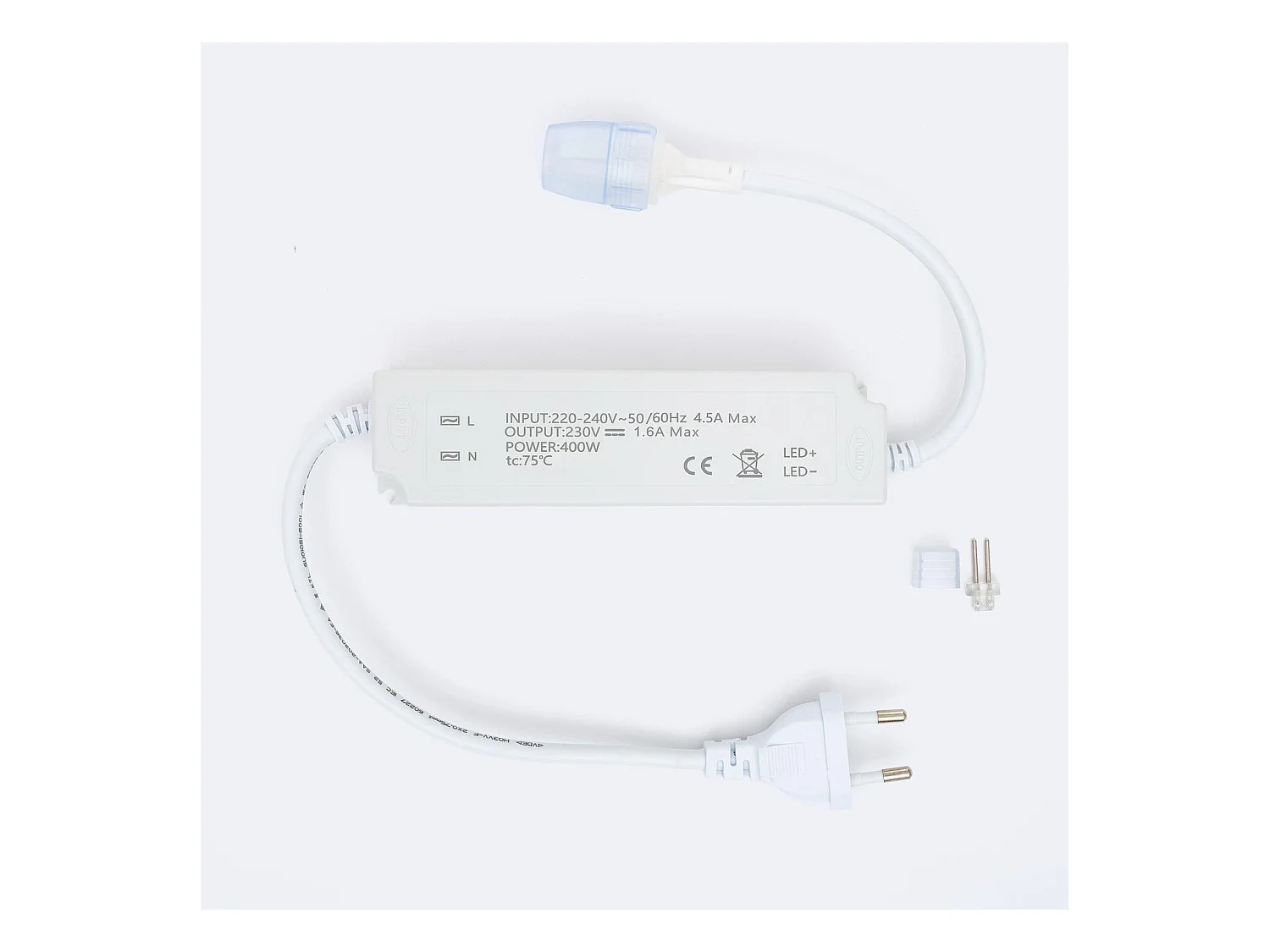Driver No flicker pour rubans LED 220V AC SMD IP65 largeur 12mm 250 W