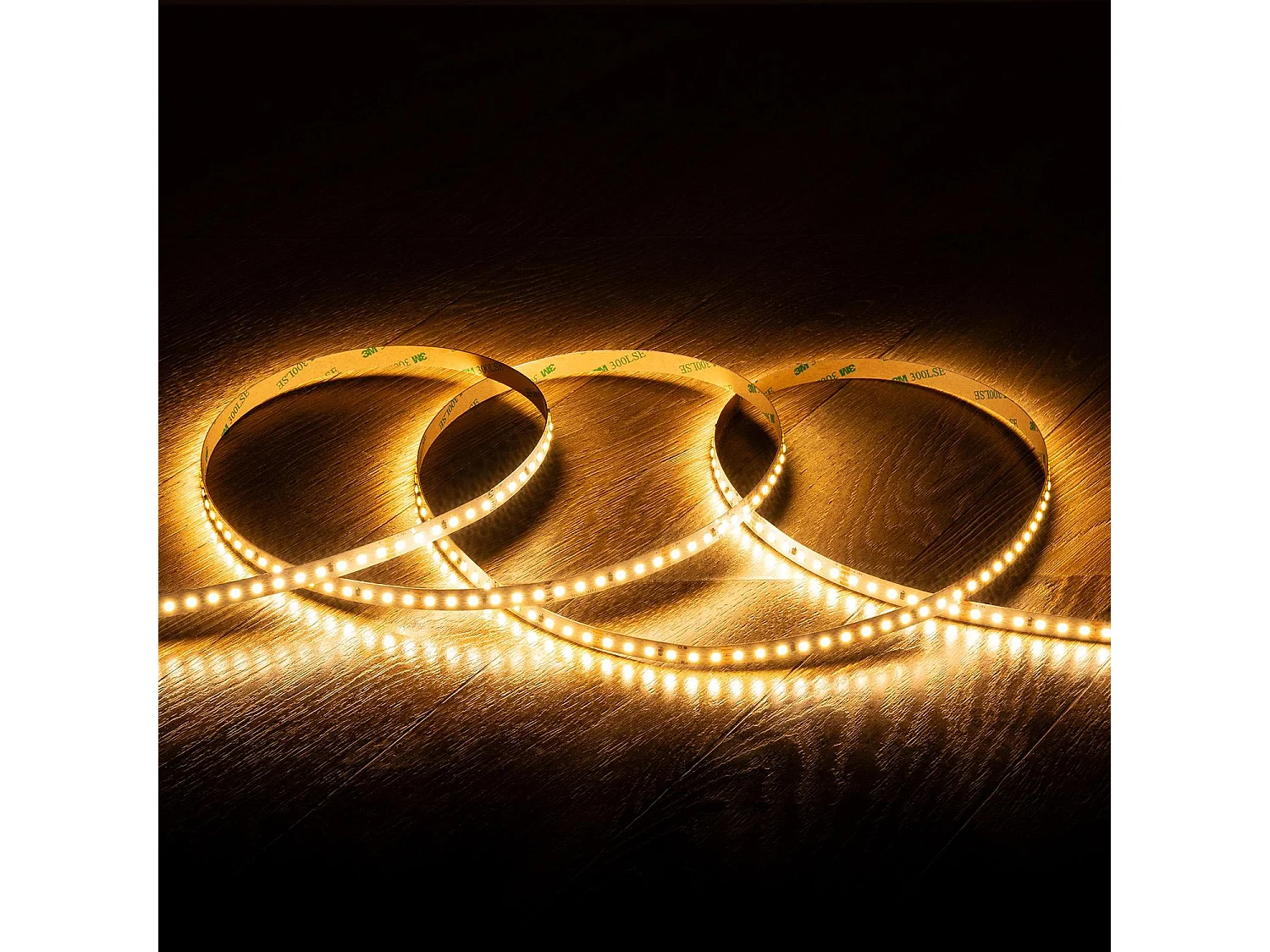 Ruban LED 24V SMD 120 LED/m BOBINE 20m Longue Distance 10W/m 1250lm/m Largeur 10mm Coupe 5cm IP20 2700K Blanc chaud