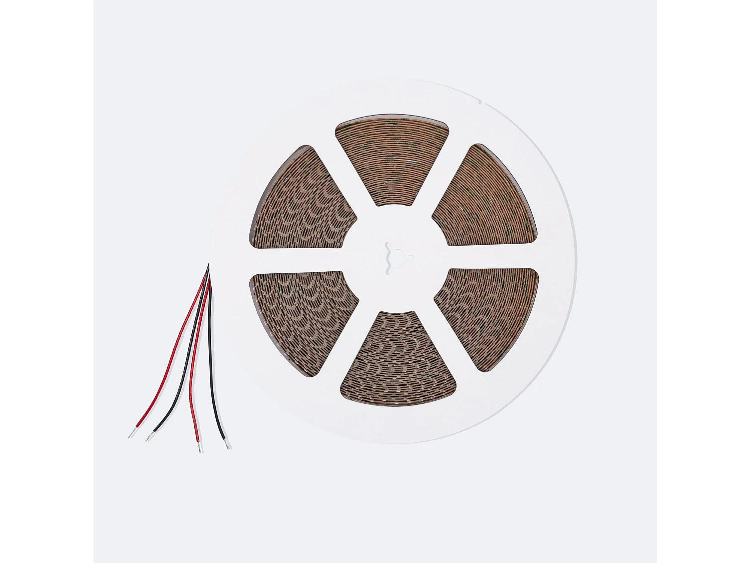 Ruban LED 24V SMD 120 LED/m BOBINE 20m Longue Distance 10W/m 1250lm/m Largeur 10mm Coupe 5cm IP20 2700K Blanc chaud