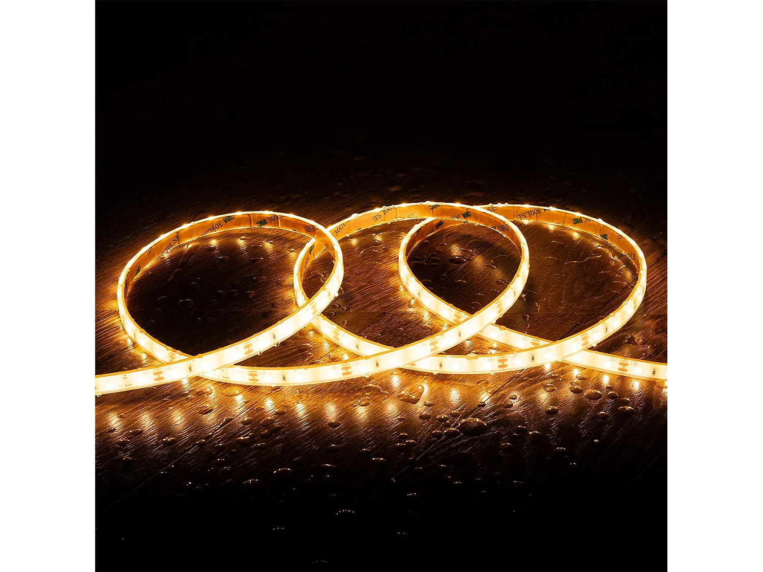 Ruban LED 12V SMD 60 LED/m 5m 5W/m 500lm/m Largeur 10mm Coupe 5cm Submersible IP68 SILICONE FLEX 2700K Blanc chaud