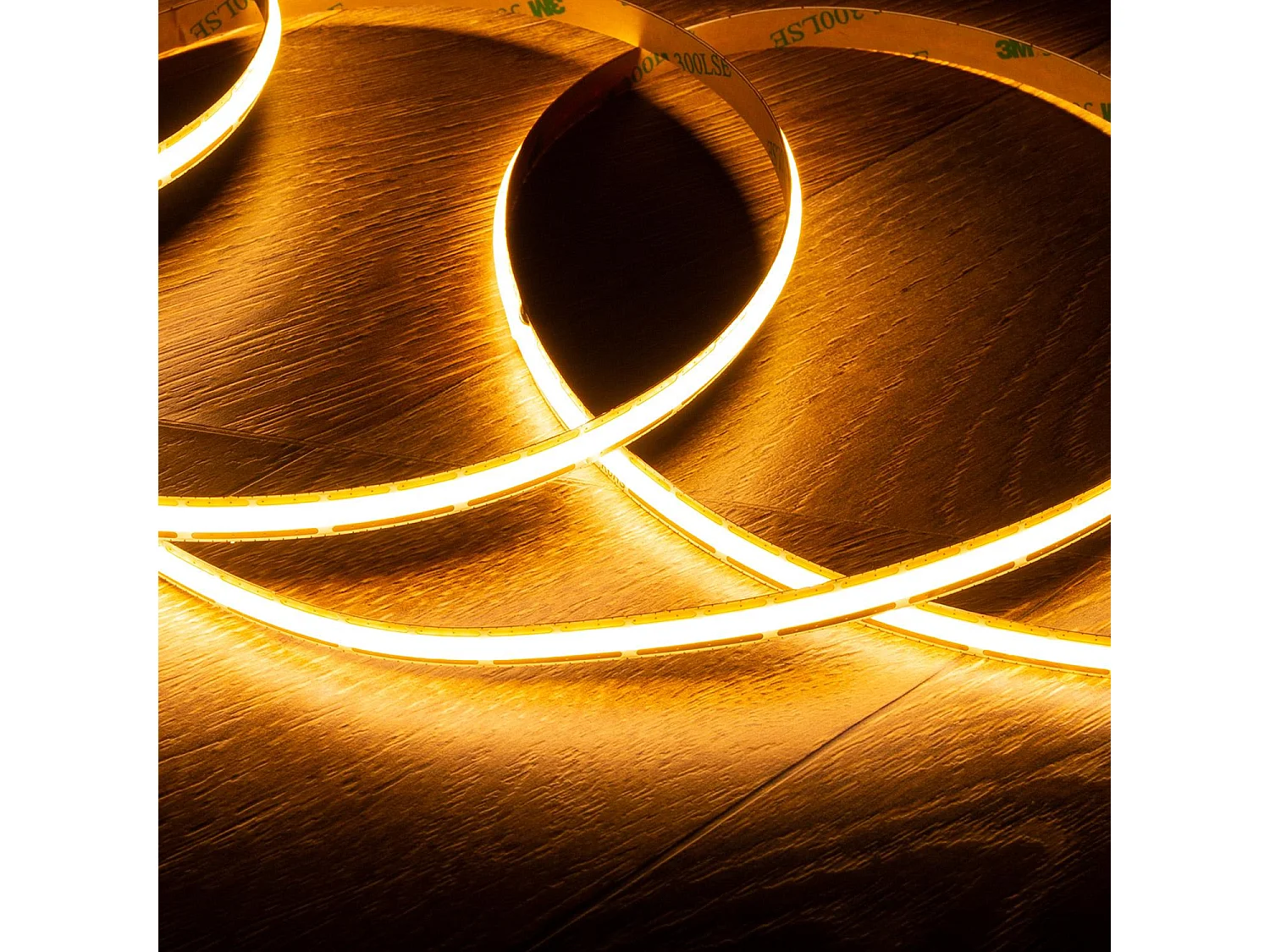 Ruban LED 12V COB 500 LED/m 5m 12W/m 960lm/m Largeur 8mm FreeCut IP20 2200K Super chaud