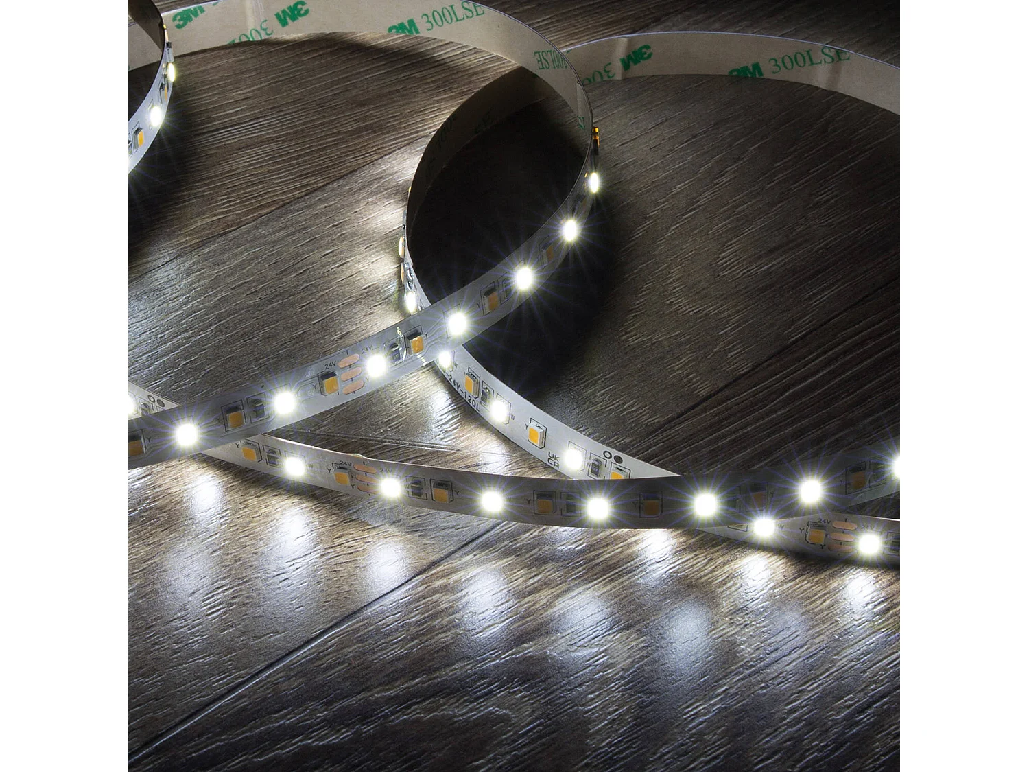 Tira LED 24V SMD CCT 280 LED/m 5m 12W/m 1200lm/m Ancho 10mm Corte 5cm IP20 CRI90 CCT