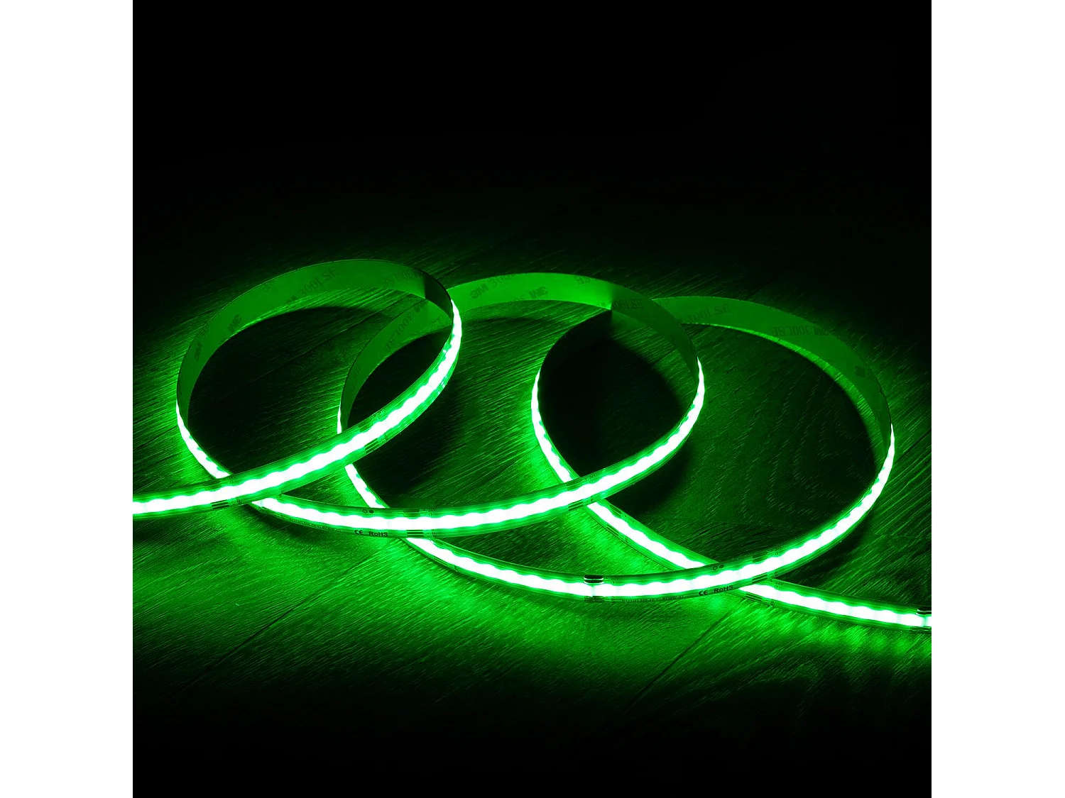 Ruban LED 24V RGBW COB 420 LED/m 5m 24W/m Largeur 12mm Coupe 5cm IP20 CRI90 RGBW