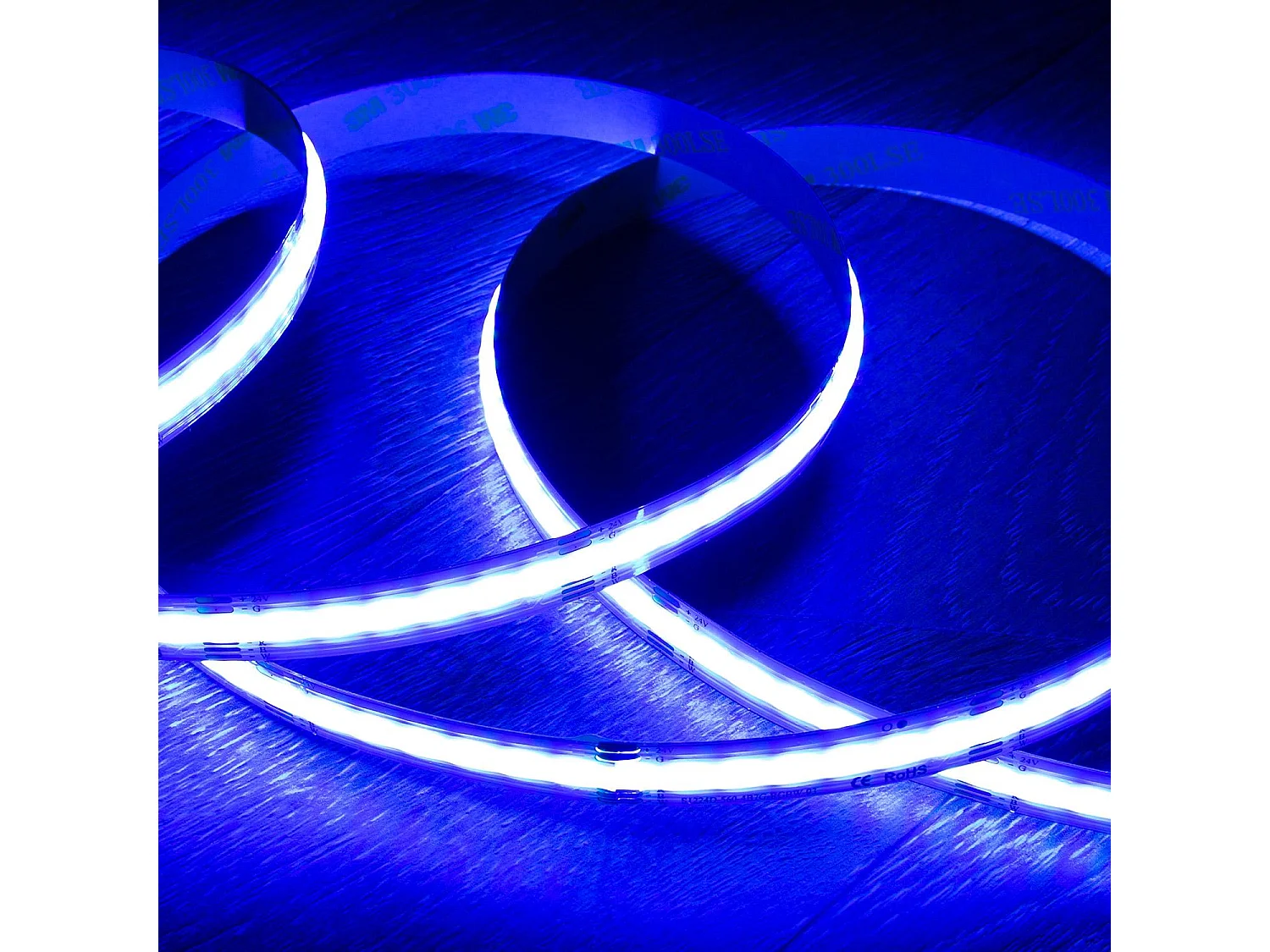 Tira LED 24V RGBW COB 420 LED/m 5m 24W/m Ancho 12mm Corte 5cm IP20 CRI90 RGBW