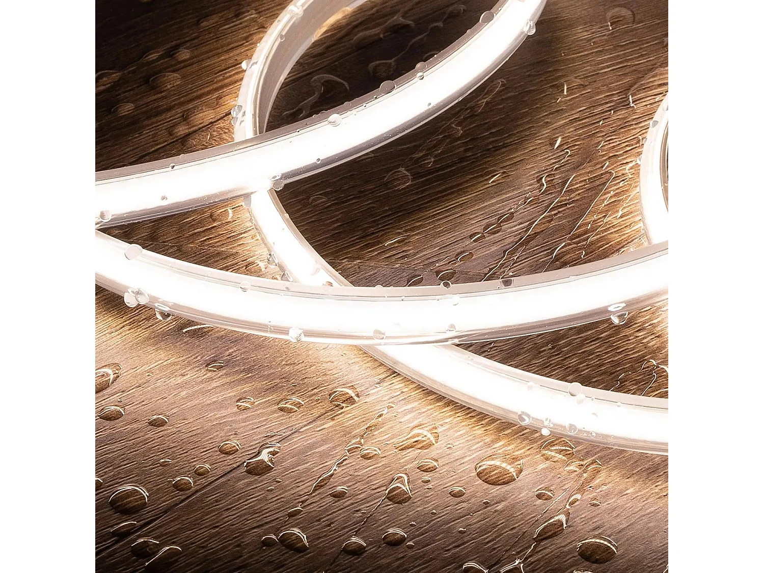 Striscia LED Regolabile 220V COB Autorettificata 320 LED/m 8W/m 720 lm/m Larga 12mm IP65 CRI90 Taglio 50cm 4000K Bianco Naturale 4 m
