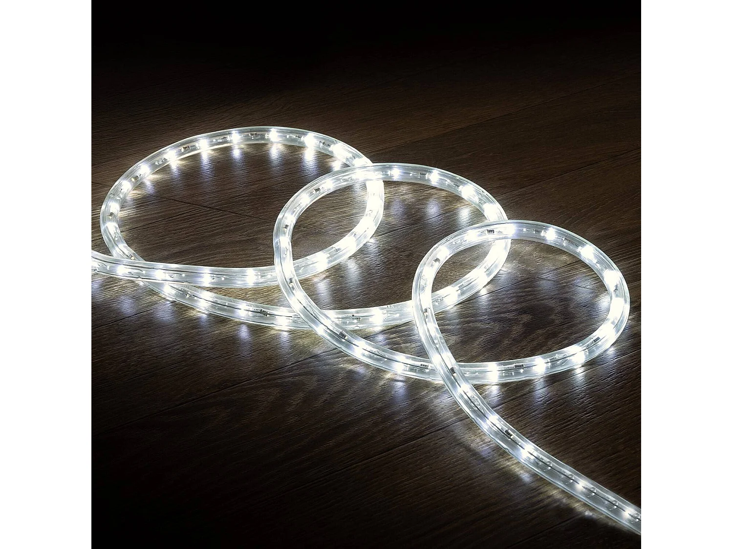 Tubo Flessibile LED Circolare 220V AC 36 LED/m Bianco Naturale IP65 Taglio 100cm 2 m