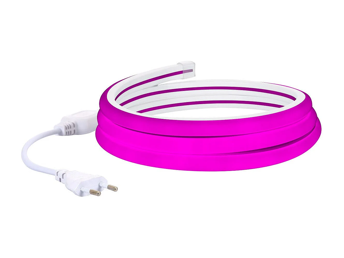 Tira LED Neón Regulable 220V Rosa Semicircular 180 9W/m Corte 100cm IP67 a Medida 1 m