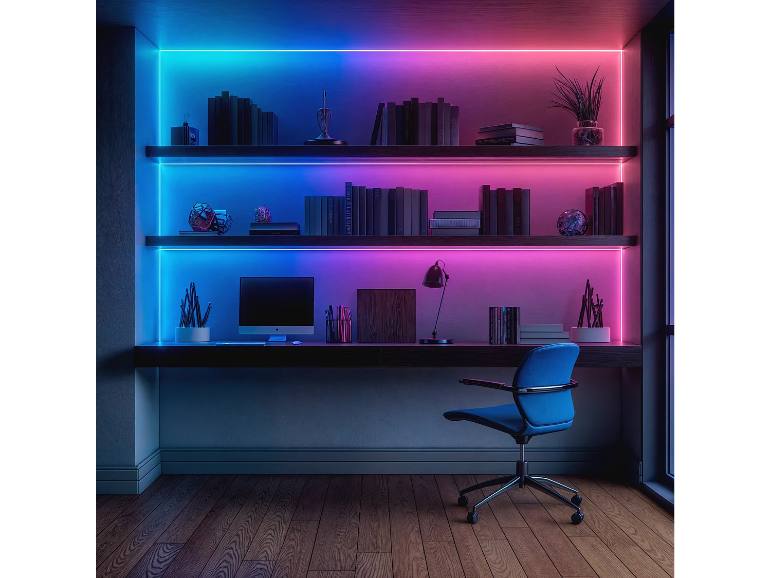 Tira LED Digital SPI 24V RGBIC COB 360 LED/m 5m Ancho 10mm Corte 5 cm IP20 RGBIC