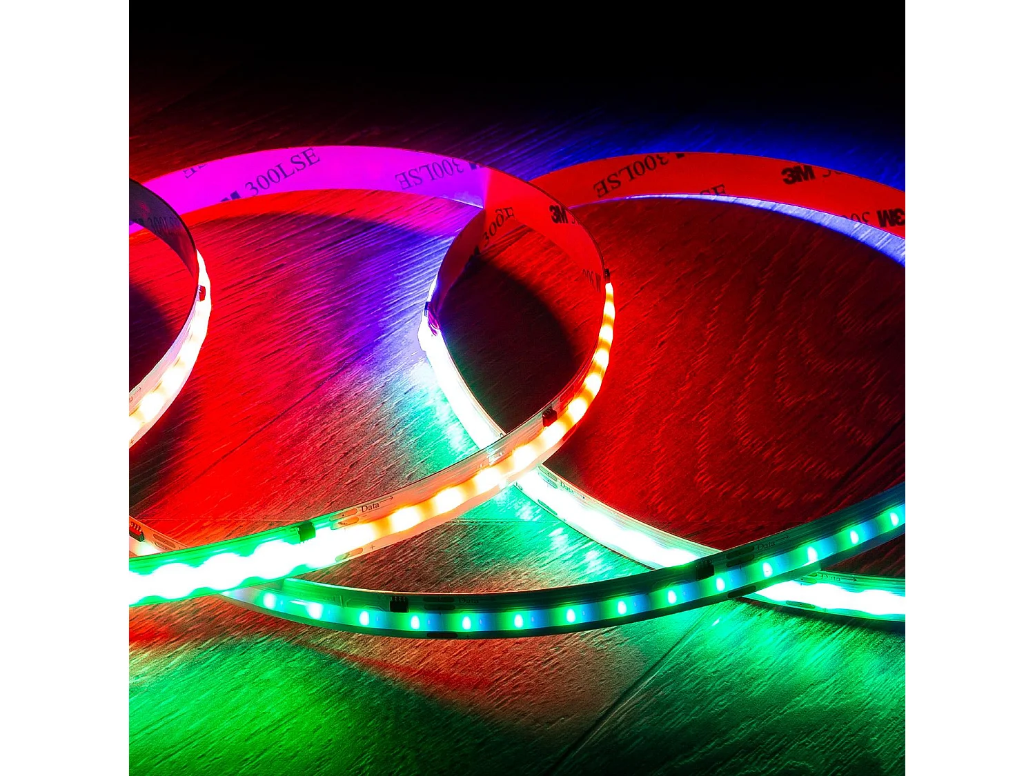 Tira LED Digital SPI 24V RGBIC COB 360 LED/m 5m Ancho 10mm Corte 5 cm IP20 RGBIC