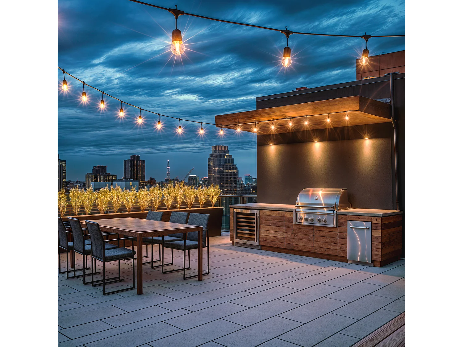 Guirnalda Luces Exterior con 10 Portalámparas B22 10m Negro IP44 Negro