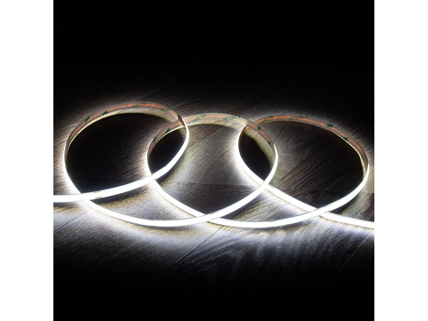 Bobina 5m Striscia LED 24V COB 320 LED/m 10W/m 1000lm/m Larga 8mm IP20 CRI90 Taglio 5cm 6000K Bianco Freddo