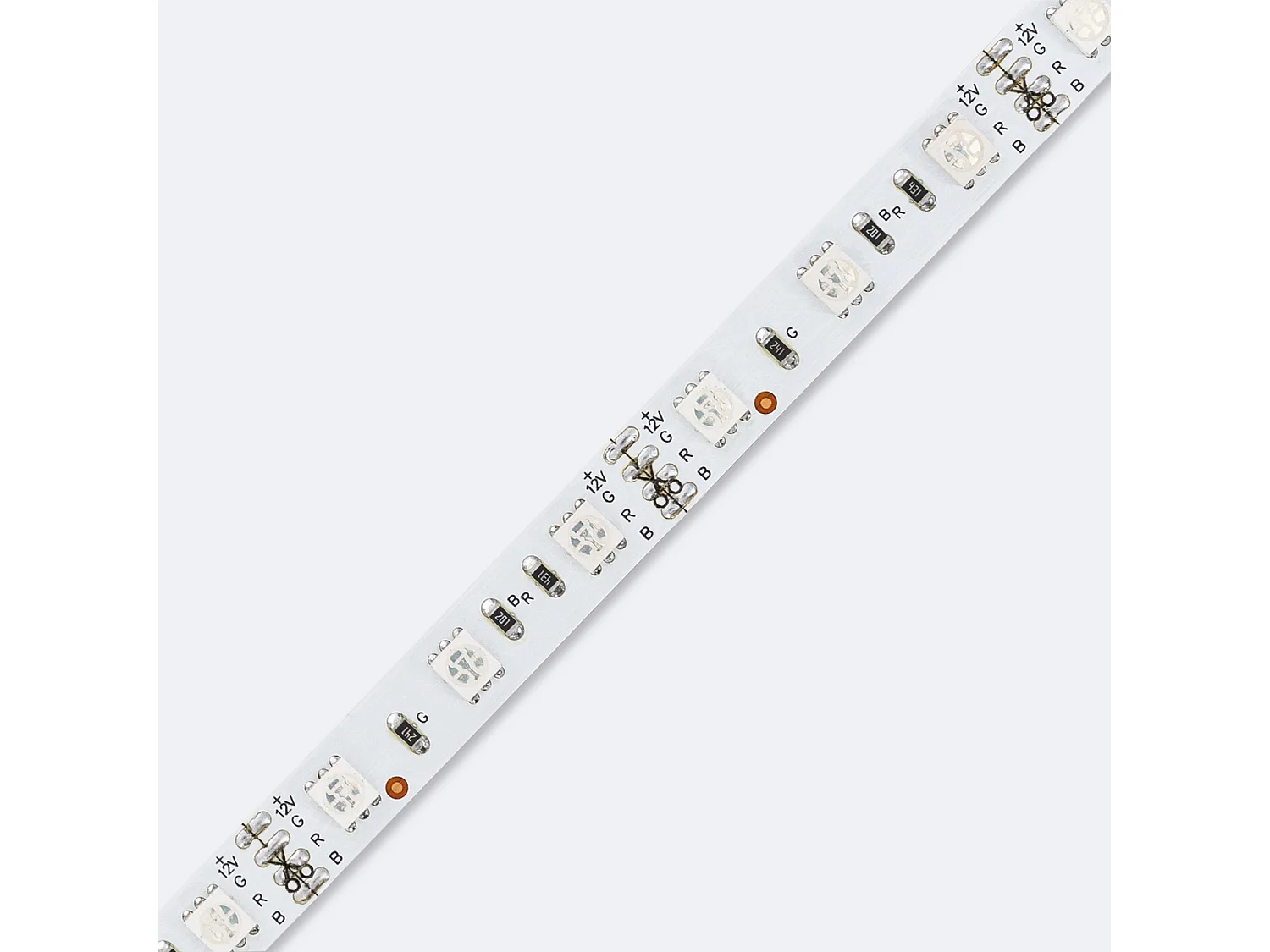Tira LED 12V RGB SMD 60 LED/m 5m 9W/m Ancho 10mm Corte 5cm IP20 RGB