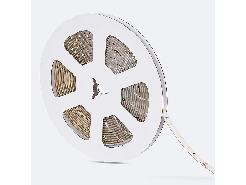 Tira LED 24V SMD 60 LED/m 5m 5W/m 400lm/m Ancho 8mm Corte 10cm IP65 6000K Blanco Frío